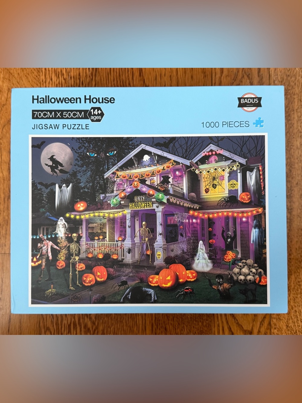 Halloween House 1000-Piece Jigsaw Puzzle - Purple & Orange